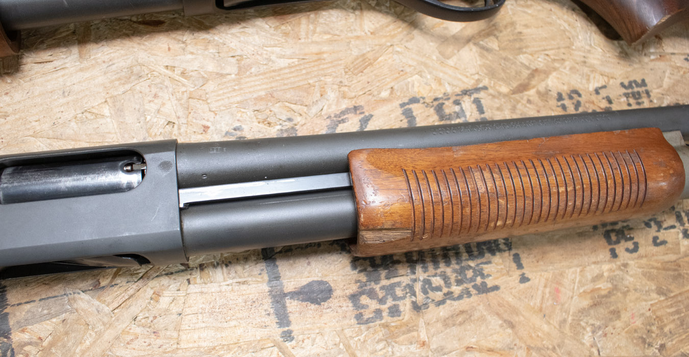 REMINGTON 870 Magnum 12 Gauge Police Trade-In Shotguns with Wood Stock